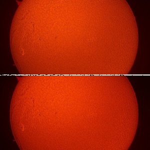 H-Alpha-Sonne neu bearbeitet