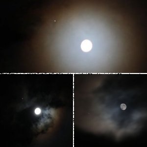 Mond trifft Jupiter zu Weihnachten