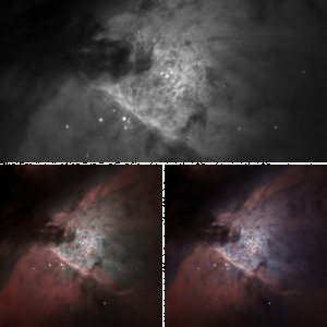 M42 Zentrum in Bicolor