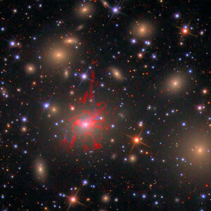 NGC 1275 und Perseus-Galaxiehaufen (Abell 426)