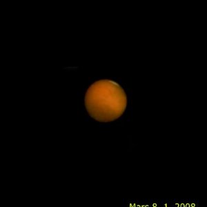 Mars am 8. 1. 2008