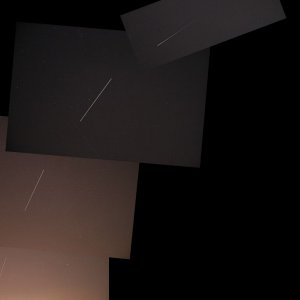ISS overpass stiched snapshots
