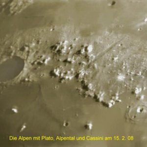 Die Alpen auf dem Mond