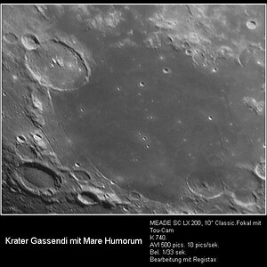 Gassendi und Mare Humorum