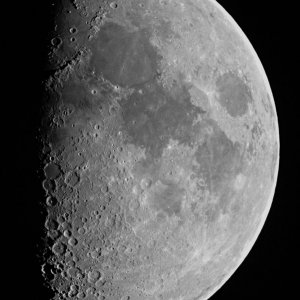 Überarbeitung des Mondfotos vom 13.4.2008