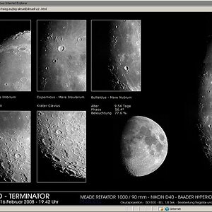 Mond in Okularprojektion - mit Hyperion Okular !