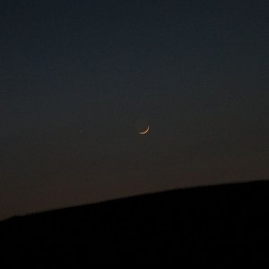 Mond und Merkur