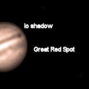 Jupiter am 8. August mit GRF, Ganymed und Io-Schat