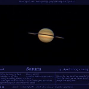 Saturn am 14.4.09