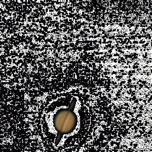 Saturn mit 3 Monde