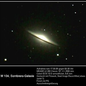 Sombrero-Galaxie, Messier 104