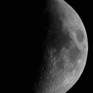 Der Mond geht auch mit dem Lidlskop