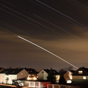 Venus-Startrail von Weihnachten