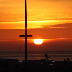 Sonnenaufgang in Horumersiel