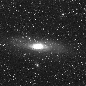 M31 Rohbild CCD-Selbstbau-Kamera
