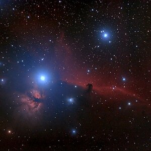 IC 434 und Pferdekopfnebel Version 2