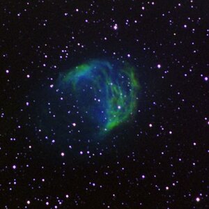 Medusa Nebel PK 205+14.1 im SII-Ha-OIII Licht