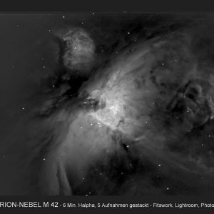 Orion-Nebel s/w