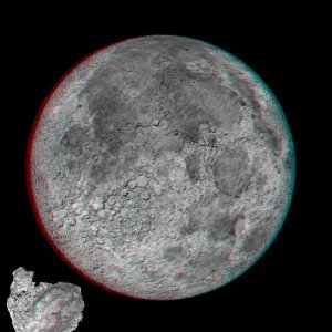 Mond in 3D