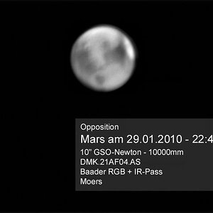 Mars zur Opposition mit 10000mm Brennweite