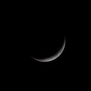 Mond von soeben...