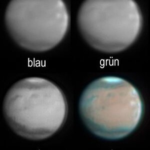 Mars mit Wolken am 20.2.2010 - erster Versuch RGB