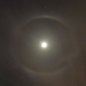 Mondhalo mit Spectralfarben