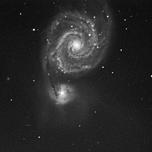 M51 mit Lichtmaschine