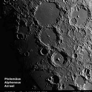 Kratergruppe Ptolemäus, Alphonsus, Azrael