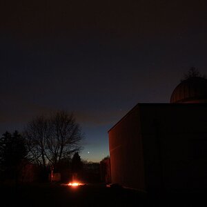 Venus u. Merkur in der Abenddämmerung überNeumarkt