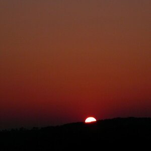 Vulkanischer Sonnenuntergang