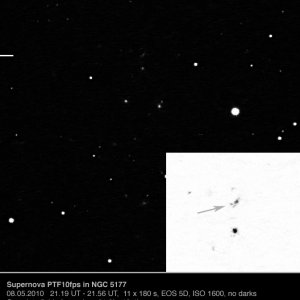 Supernova PTF10fps in NGC 5177