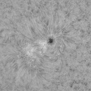 Sonnenfleck in Ha am 24.05.2010