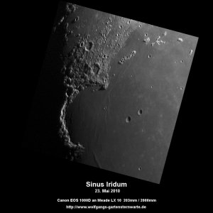 Sinus Iridum, die "Regenbogenbucht"
