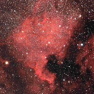NGC7000 mit 2 Stunden Gesamtbelichtungszeit