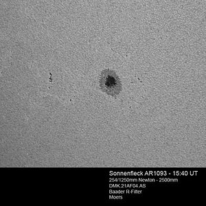 Sonnenfleck AR 1093 am 06.08.2010