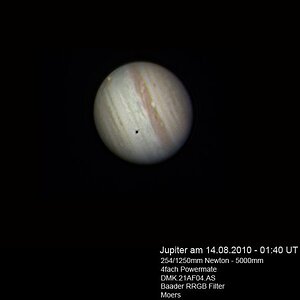 Jupiter am 14.08.2010 - 01:40 UT