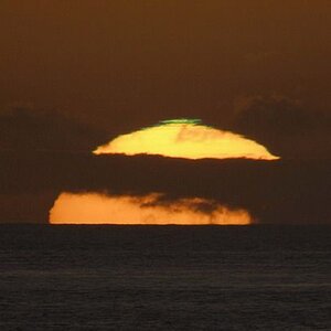 Grüner Blitz auf La Palma
