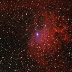 flamming star nebula (IC 405)