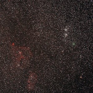 103P Hartley bei IC1805 und NGC869 und NGC884