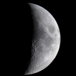 Meine erste Mondaufnahme am 13.10.10