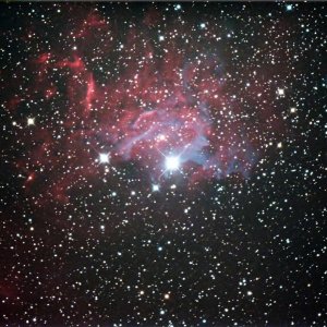 Flaming Star-Nebel Ausschnitt