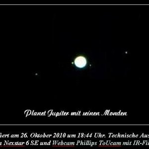 Planet Jupiter und seine Monde