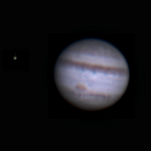 Jupiter mit Mond
