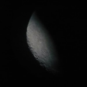 Das erste Mal den Mond abgelichtet...