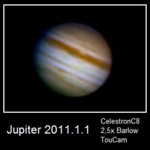 Neujahrsjupiter vom 1.1.2011