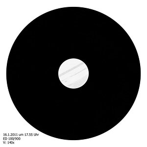 Jupiterzeichnung vom 16.1.2011