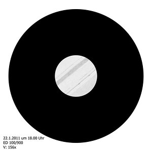 Jupiterzeichnung vom 22.1.2011