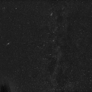 Weitfeld - Milchstraße und Andromeda