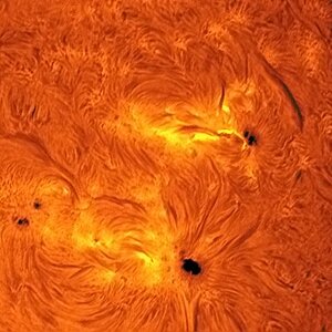 sonnenfleck farbig